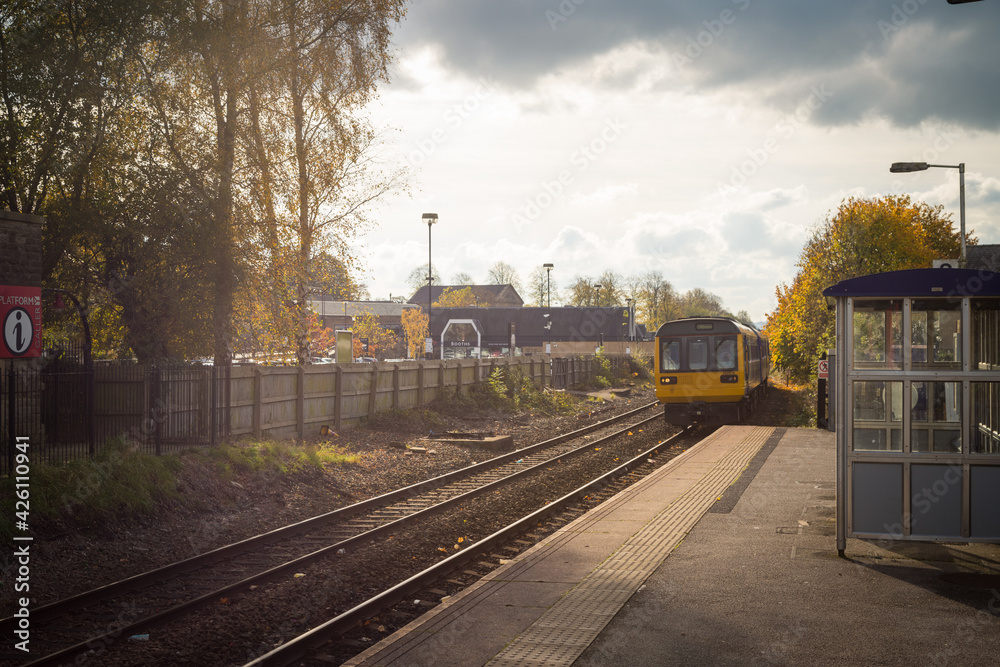 Fototapeta premium Clitheroe Train Station, Lancashire