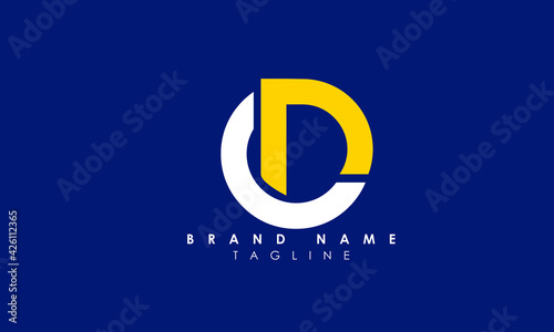 Alphabet letters Initials Monogram logo OD, DO, O and D