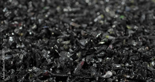 Top view of used batteries for sorting, recycling and utilization.