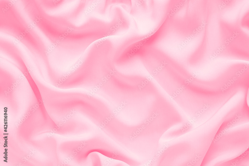 Abstract background luxury pink fabric with wavy folds, silk texture, Abstract background luxury pink fabric with wavy folds, silk texture,