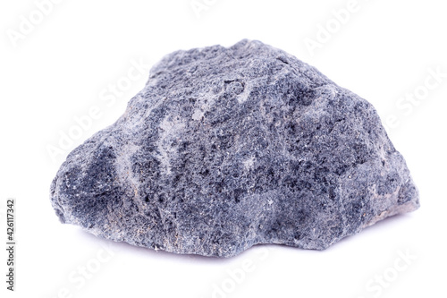 Macro mineral stone serpentine on a white background