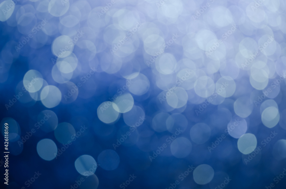glitter light sparkle blue gorgeous bokeh defocused abstract background shiny.