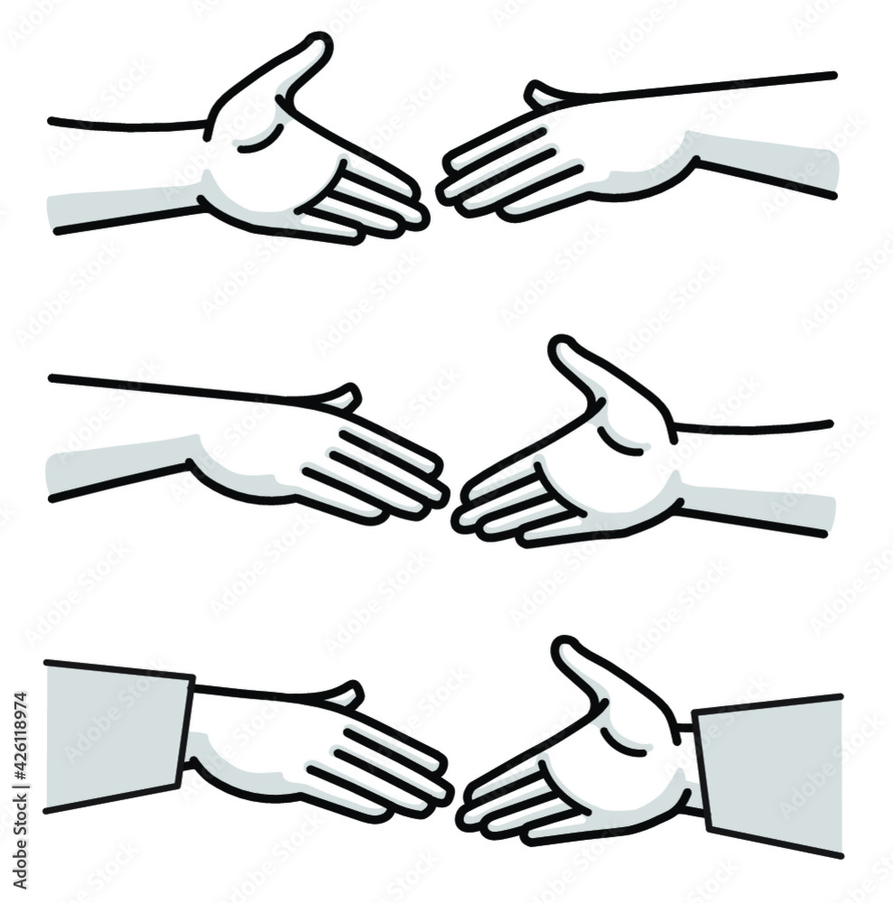 Fototapeta premium Hands reaching to shake