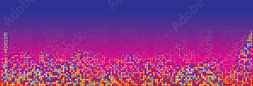 Canvas Print Header footer horizontal vector background template