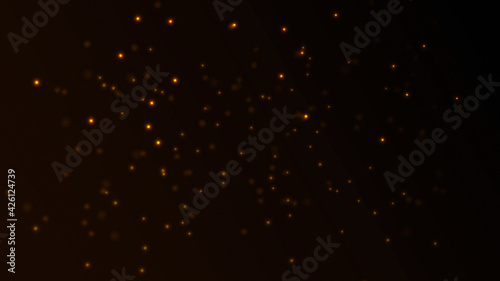 Red Light Spark Particles. Beautiful abstract background. Vector illustration