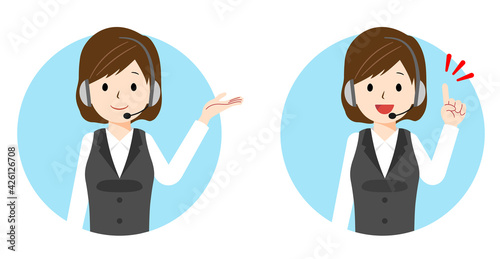 オペレーターの女性