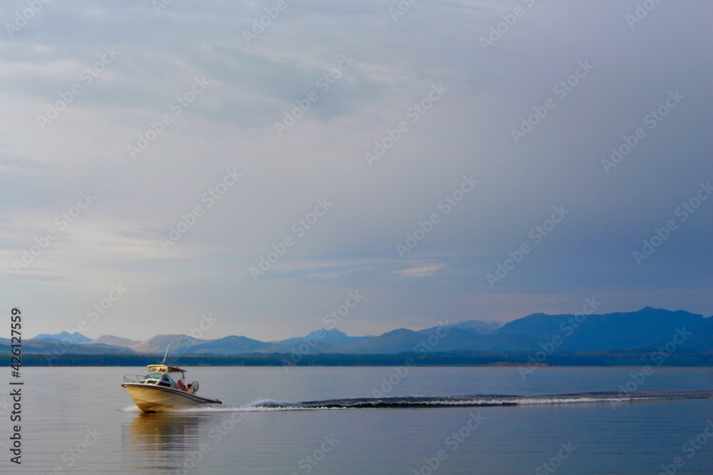boat on lake 