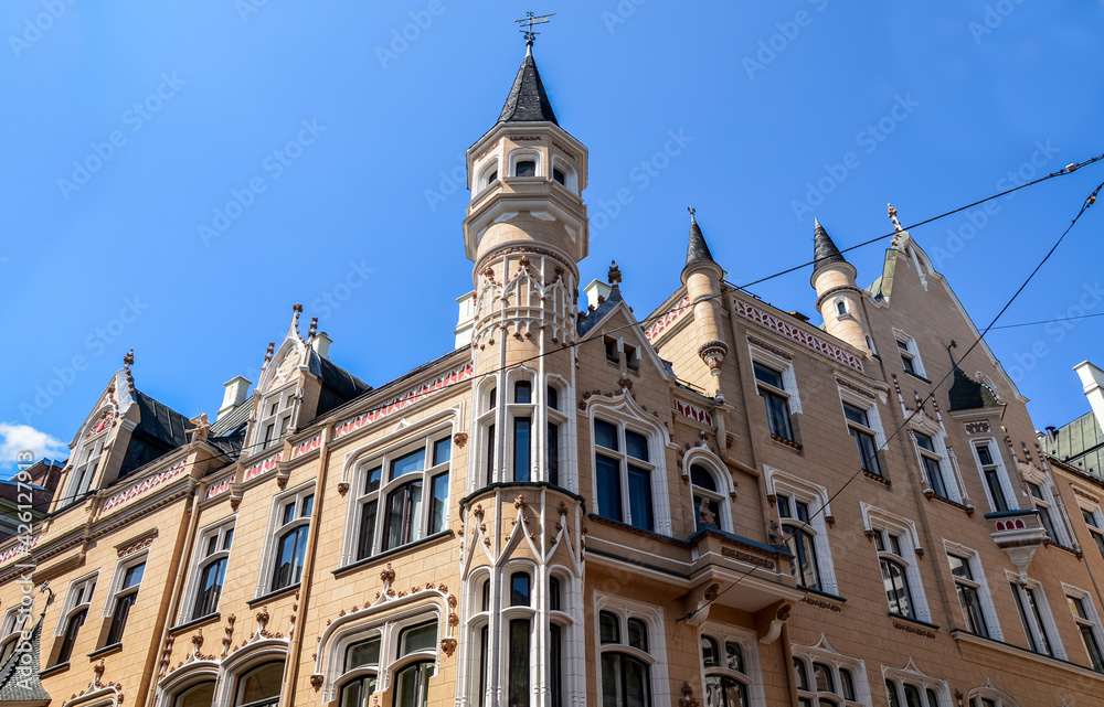 Fototapeta premium Riga city development department and construction board office, Latvia