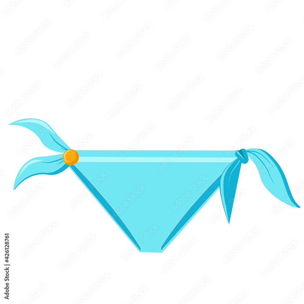 Vector image of a women's swimsuit. Beach wear Vector image of a women's swimsuit. Beach wear