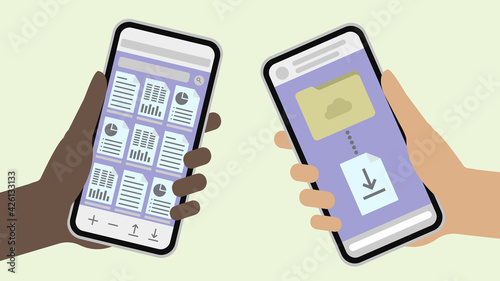 E-Akte Verwaltung OZG Papierloses Büro mobil online auf dem Smartphone Behörde Digitalisierung