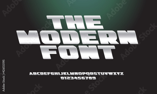 Aluminium alphabet reversive italic bold letters. Reverse tilt font metallic texture. Modern type for sport car logo, race headline, monogram and creative lettering. Vector typographic design