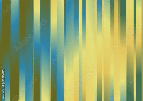 Parallel Vertical Stripes Blue and Yellow Gradient Background