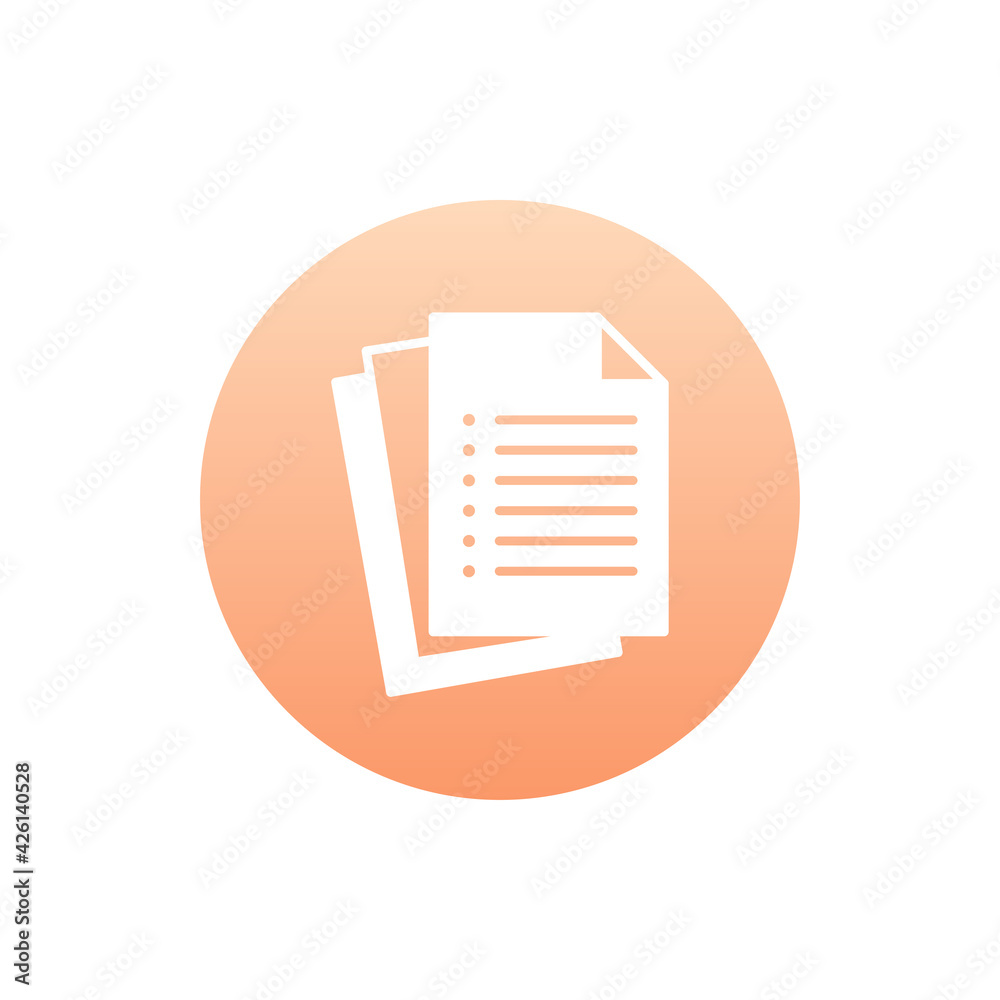 Papers Vector Round Icon. Art and Culture Symbol Eps 10 File. Papers Vector Round Icon. Art and Culture Symbol Eps 10 File.