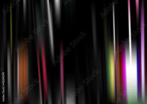 Dark Color Abstract Shiny Vertical Lines and Stripes Background Design