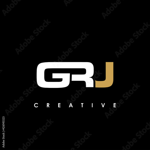GRJ Letter Initial Logo Design Template Vector Illustration