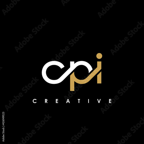 CPI Letter Initial Logo Design Template Vector Illustration