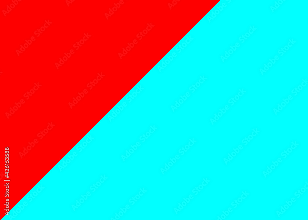Simple red turquoise background. Consisting of two colors Simple red turquoise background. Consisting of two colors