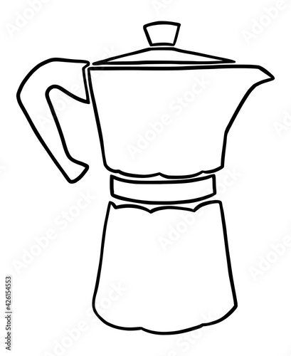 Italian coffee maker or moka pot