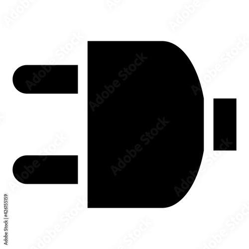 ngi1201 NewGraphicIcon ngi - electric plug icon . electric connection - power plug illustration . electric car charging . isolated on white background . square xxl g10457 photo