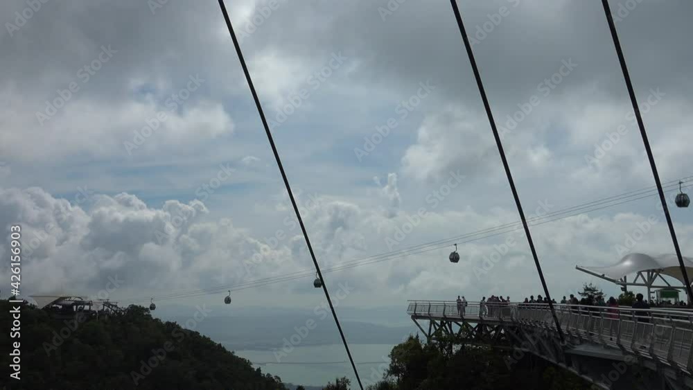 mountain top view from the langkawi skybridge. mountain top view from the langkawi skybridge.