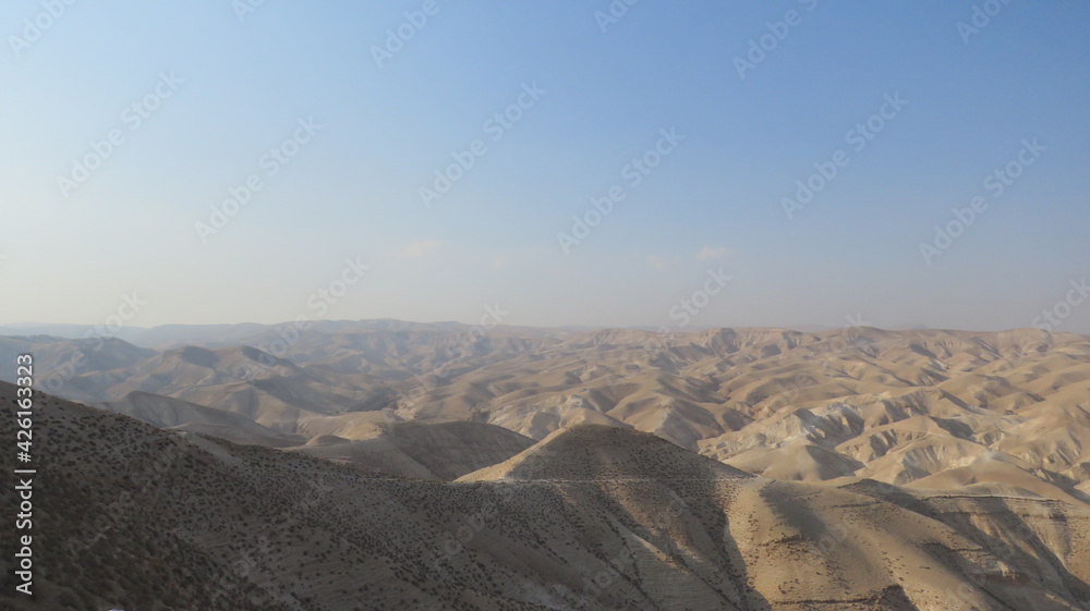 The Jude Desert in a hot day, Israel