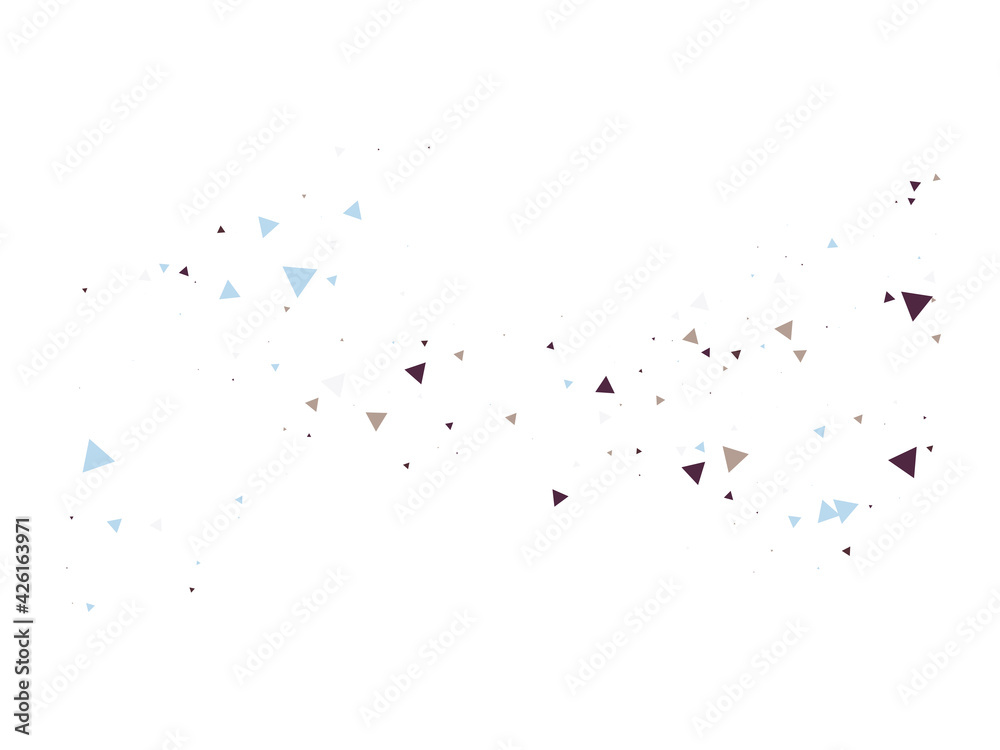 Triangle Explosion Confetti. Exploded Star Graphic. Flying Shattered ...