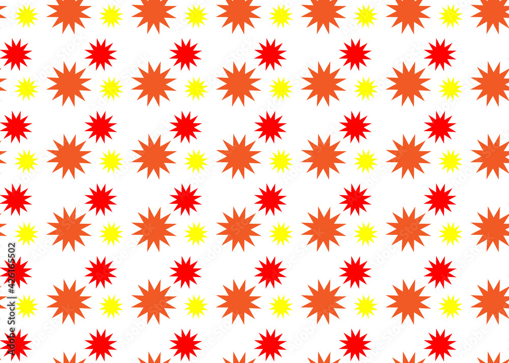 Multi-pointed star. Seamless texture. Graphics and design. Multi-pointed star. Seamless texture. Graphics and design.