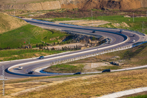 The road through the pass i...