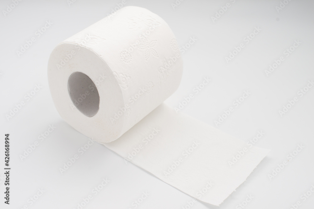 Toilet paper isolated on white background. Toilet paper isolated on white background.
