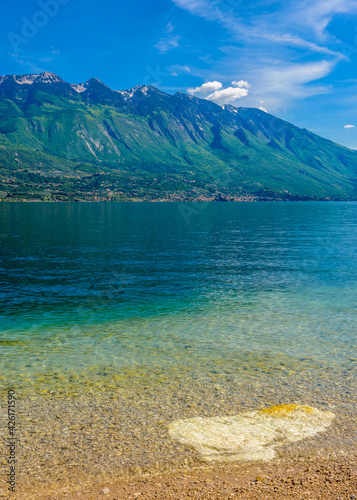 Beautiful peaceful lake Garda  Italy