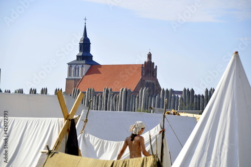 Festiiwal Słowian i Wikingów teren obozu, Wolin, Jomsborg   photo