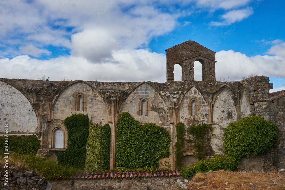 Ruins of the monastery of SAN Francisco el Real de la Coria in the city of Trujillo (Caceres)
