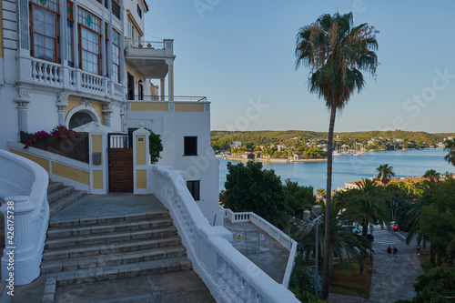 View of Mahón (Maó), capital of the island of Menorca. Spain.