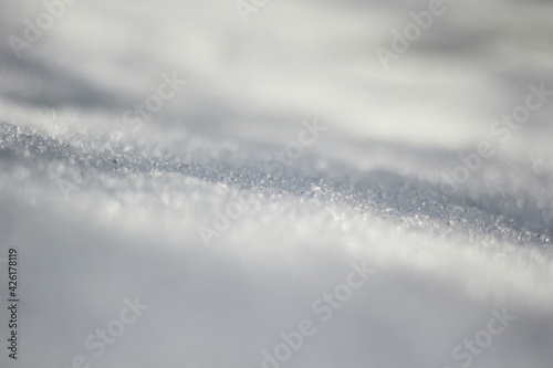 White snow texture background. Selective focus. © Live heavenly