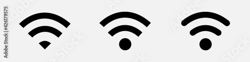 Wi-fi wireless icon. Wi-fi wireless signal icon, vector illustration for web design EPS 10
