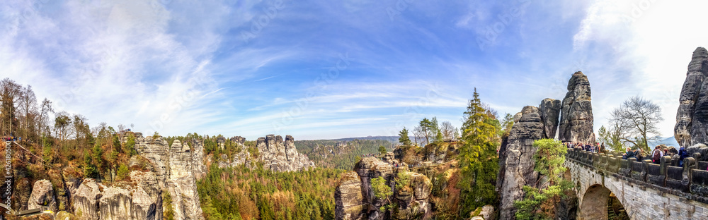 Elbsandsteingebirge, Sächsische Schweiz, Deutschland 