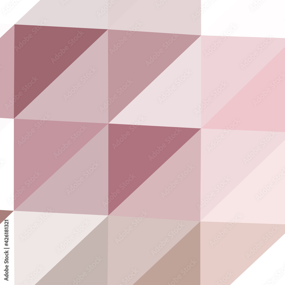 Fototapeta premium Abstract color Low-Polygones Generative Art background illustration