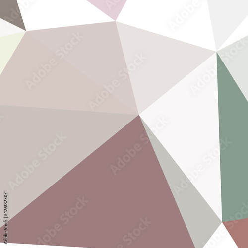 Abstract color Low-Polygones Generative Art background illustration