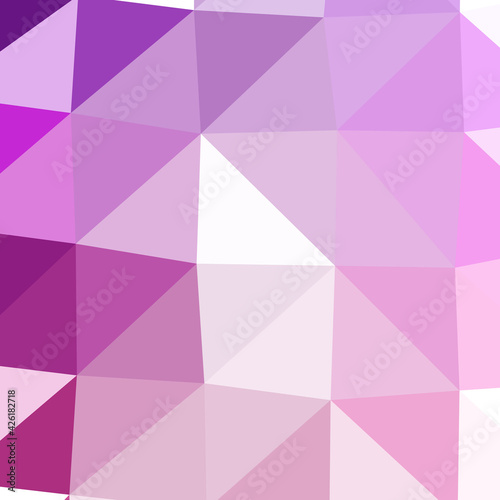 Abstract color Low-Polygones Generative Art background illustration