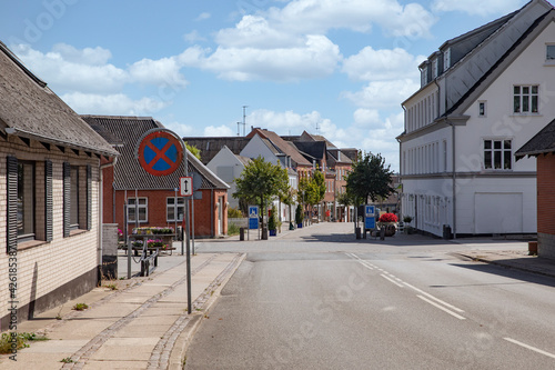 Street in Hadsund Denmark photo