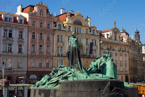 Photography Jan Hus Memorial in Prague