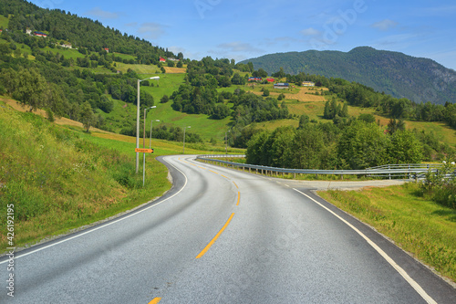 Picturesque Norway mountain...