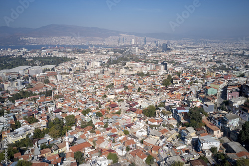 Landscape of city of Izmir, Turkey. City view.