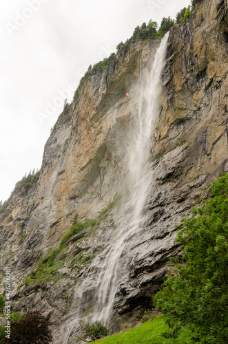 Staubbach waterfall in Lauterbrunnen, Switzerland © Jan
