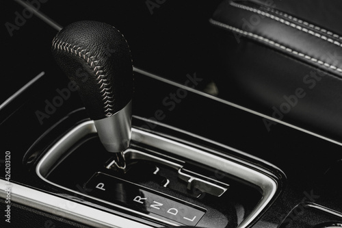 Konstfotografi Close up of the automatic gearbox lever