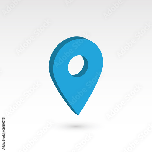 Map pointer - 3D vector object