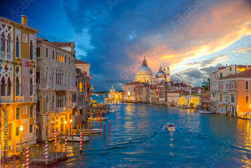 Italy, Venice, Grand Canal at sunset © TRAVEL EASY