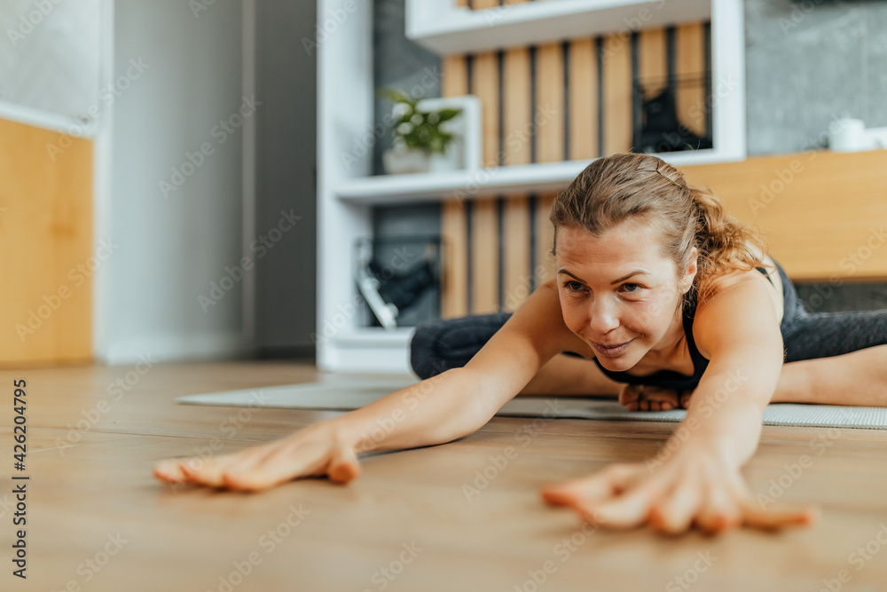 Taking care of her body, staying fit. Taking care of her body, staying fit.