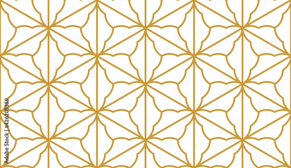 Seamless gold pattern. Template for wrapping paper or cards. White background. Gold geometry hexagon ornament. Art deco. Vintage. Luxury decor. Golden wallpaper. Yellow and white. Seamless gold pattern. Template for wrapping paper or cards. White background. Gold geometry hexagon ornament. Art deco. Vintage. Luxury decor. Golden wallpaper. Yellow and white.