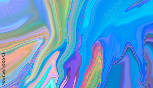 Abstract multi-colored liquid background with texture.